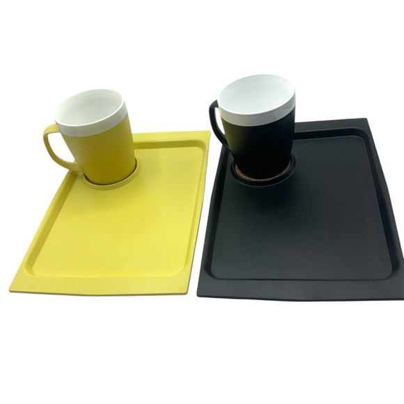 MCM Set of 2 Serving Snack Trays ACCA Ware by David Douglas Vintage Retro - Picture 1 of 14